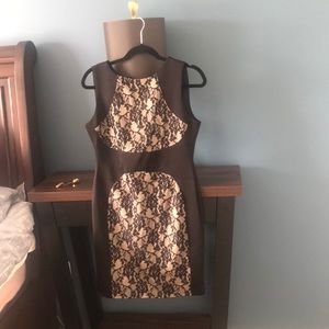 Lace Flower Print Dress